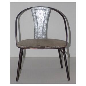 Mini Galvanized Metal & Wooden Farmhouse Chair